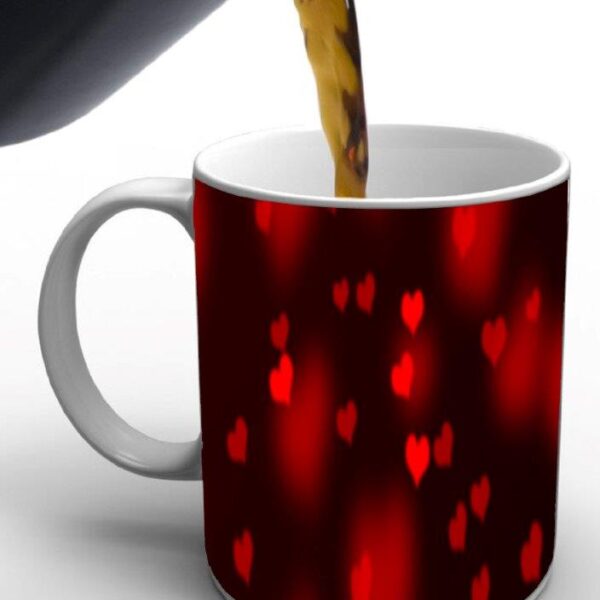 Small Heart Print Valentine Mug