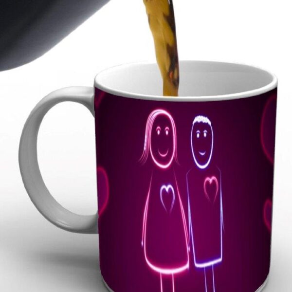 Purple Lovers Print Valentine Mug