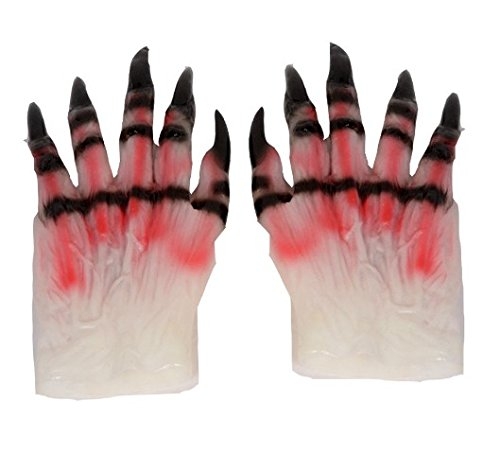 Scary Monster Gloves for Halloween or Horror Party
