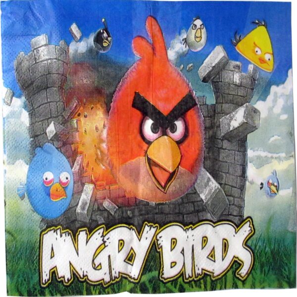 Angry Birds Paper Napkins (Pack Of 10)