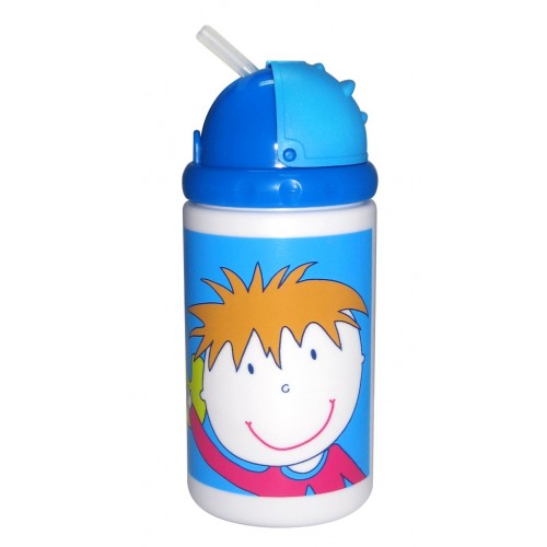 Blue Printed Water Bottle