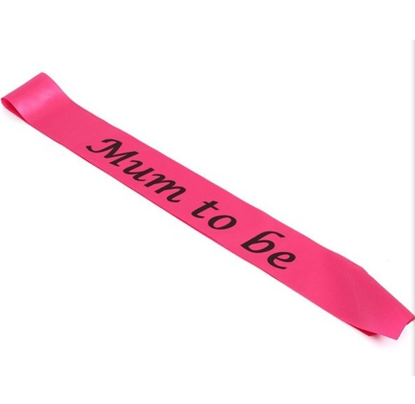 Hot Pink Mum To Be Sashe