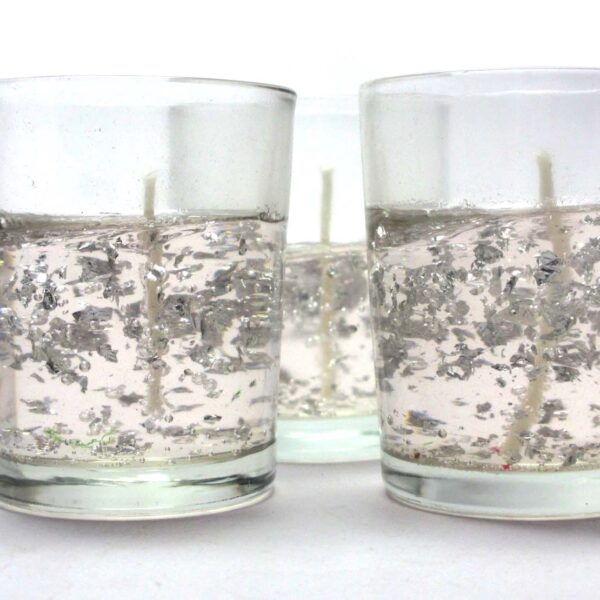 Romantic Party Candle - Silver