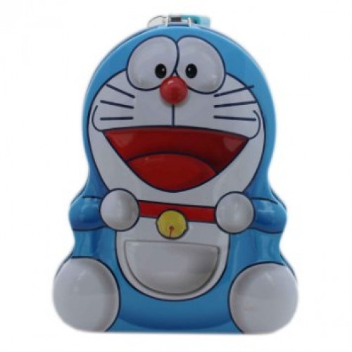 Doraemon Stickerized Coin Bank - Blue