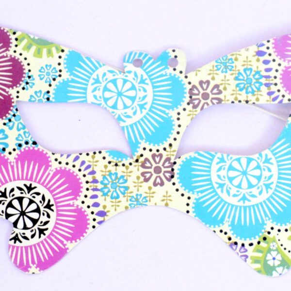Flower Theme Party Eye Mask ( Pack Of 10 )