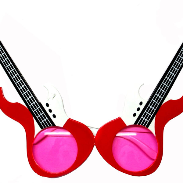 Guitar Shaped Party Shades (Red)