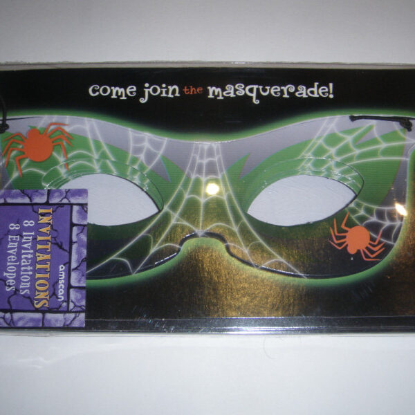 Come Join The Masquerade Invitation Cards - (Pack Of 8 With Envelopes)