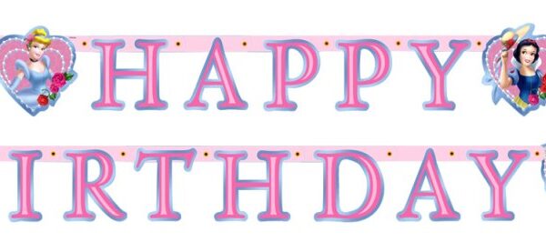 Disney Princess Birthday Banner