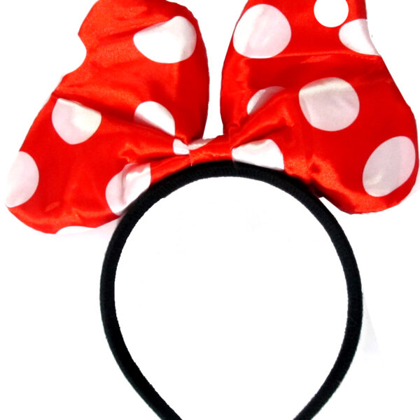 Funny Polka Dots Bow Headband (Red)