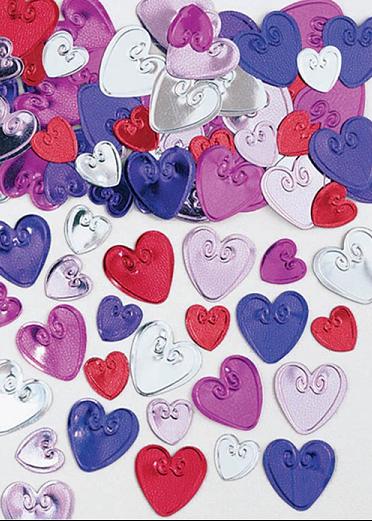 Loving Hearts Embossed Confetti