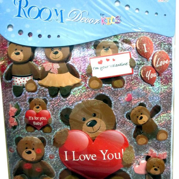 I Love You With Teddies Wall Decor
