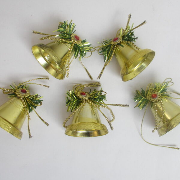 Decoration Jingle Bell - Gold- (Pack Of 5)