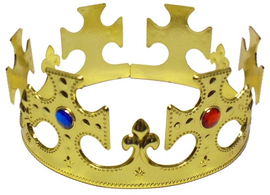 Kings Plastic Crown (Golden)