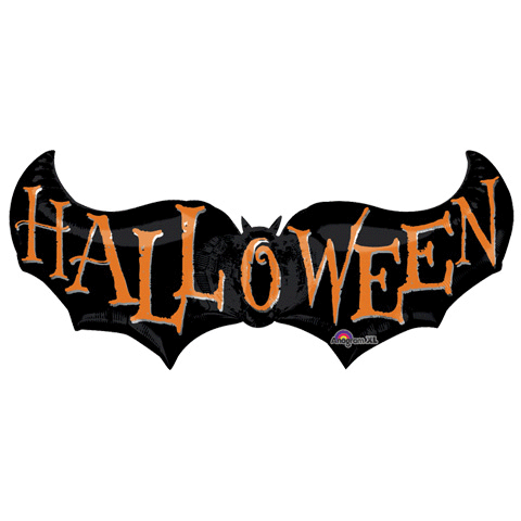 Big! Giant Halloween Bat Helium Mylar Balloon