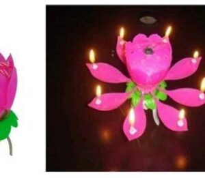 Lotus Shaped Musical Candle