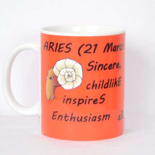 Courageous Aries Zodiac Sign Mug