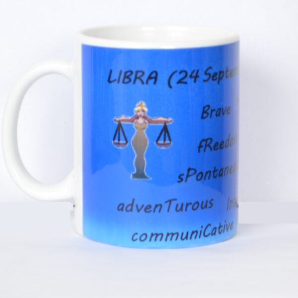 Intelligent Libra Zodiac Sign Mug