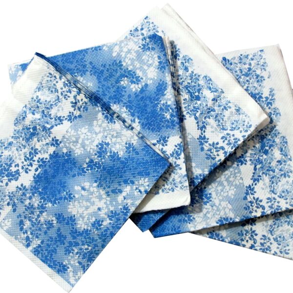 Premium Leaf Print  Napkins (Pack Of 20)