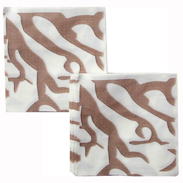 Premium Brown Tiger Print Paper Napkins (Pack Of 20)