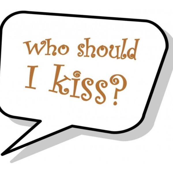 Who should I kiss? Photo Booth Board
