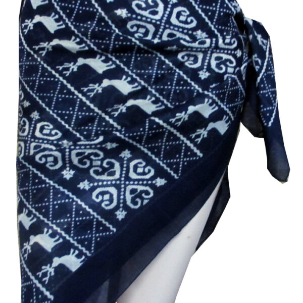 Printed Black Sarong