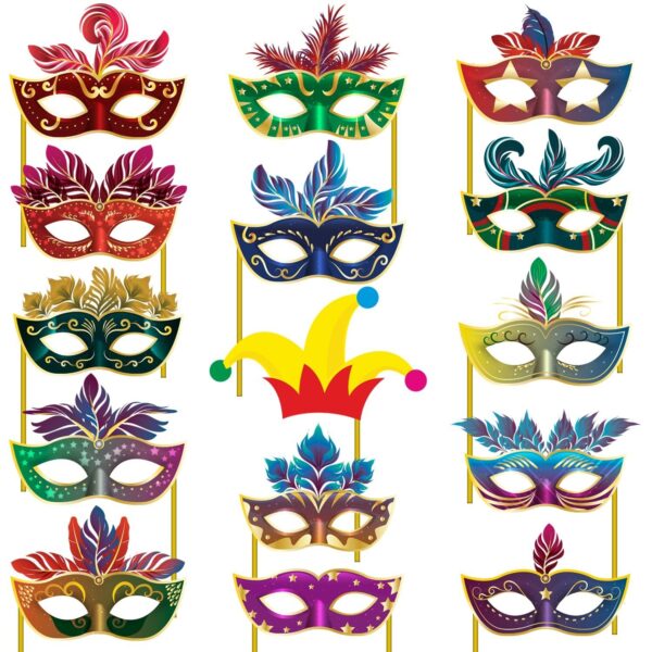 Photo Props Mask - Set of 15