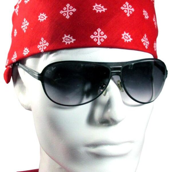 Red Bandana With Designer  Print