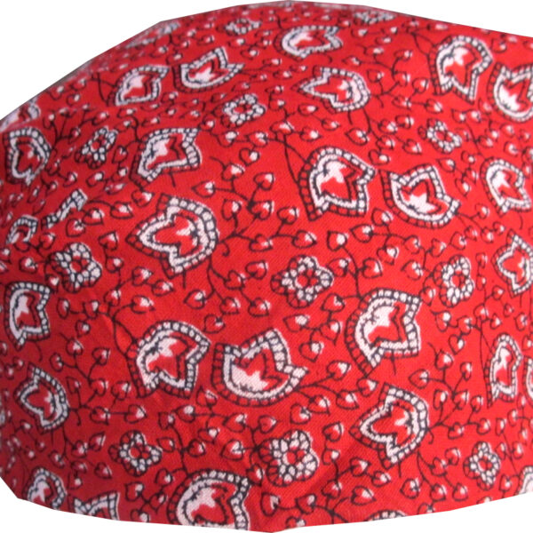 Red And White Print Bandana