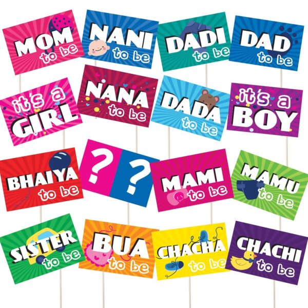 Photo Booth Party Props for Baby Shower