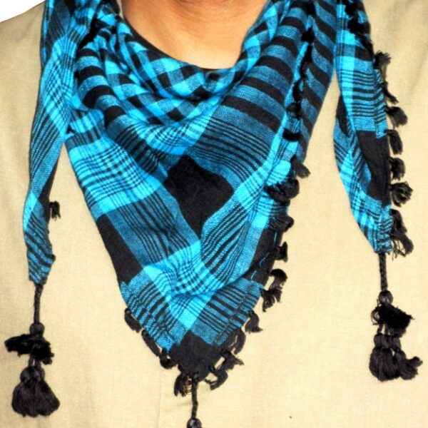 Triangular Blue Arafat Scarf