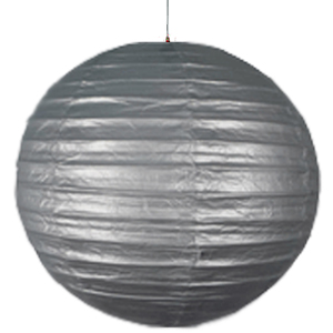 Surfing Silver Paper Lantern 14" (1 Piece)