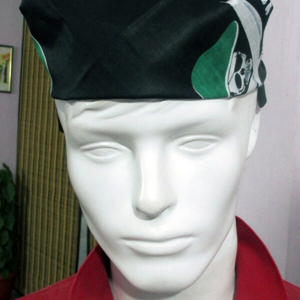 Skulls print Bandana - Green