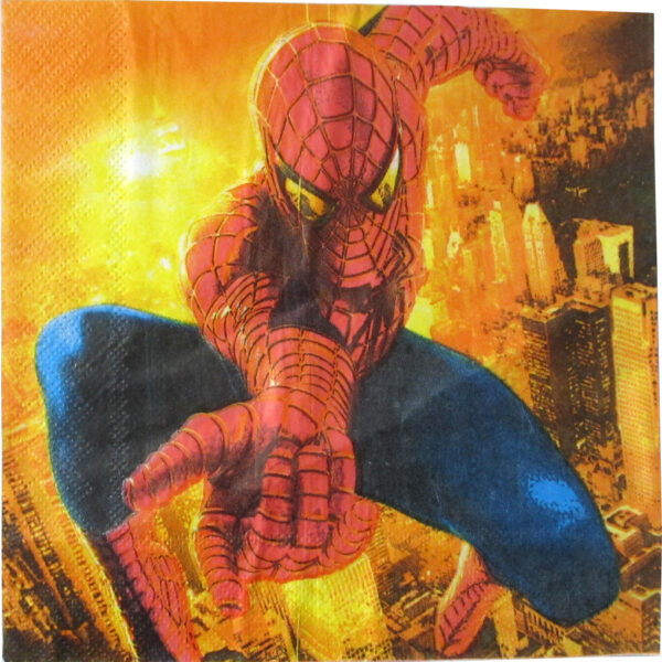 Spiderman Paper Party Napkins (Pack Of 20)