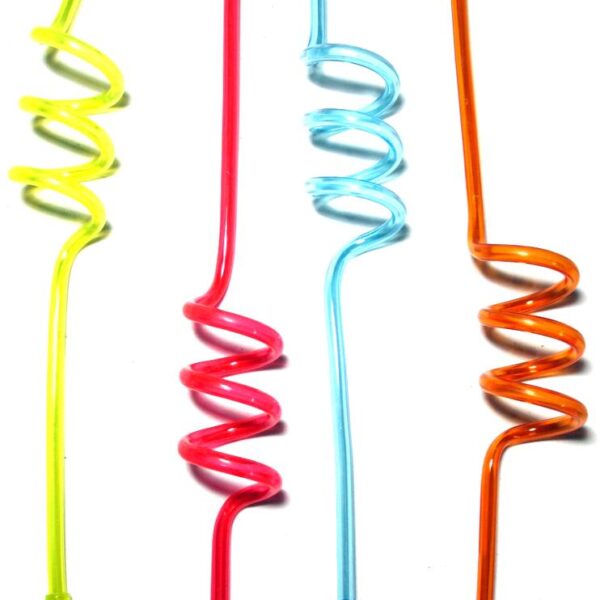 Spiral Reusable Spoon Straws - (Set Of 4)