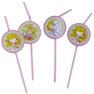 Sweet Little Princess Party Straws (Pack Of 8)