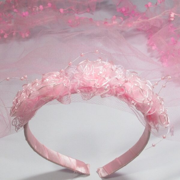 Flower Pink Color Tiara