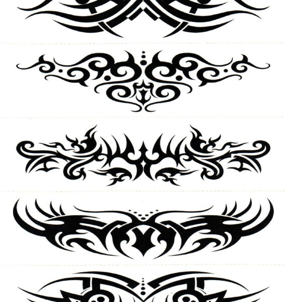Water Transfer Temporary Tattoos (5 in 1) - 1