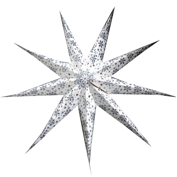 Celtic Star Lantern (White) - 45"